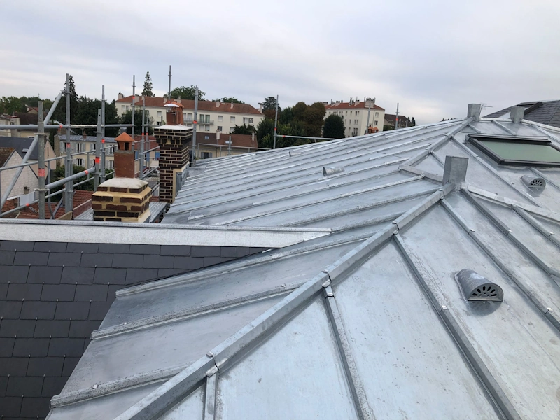 Zinc sur tasseaux pontoise