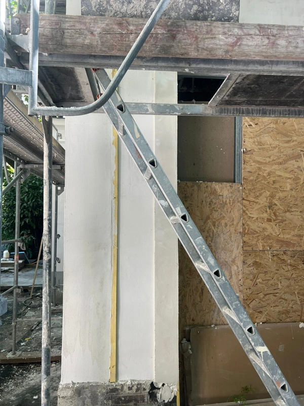 Detail ravalement de facade 75016
