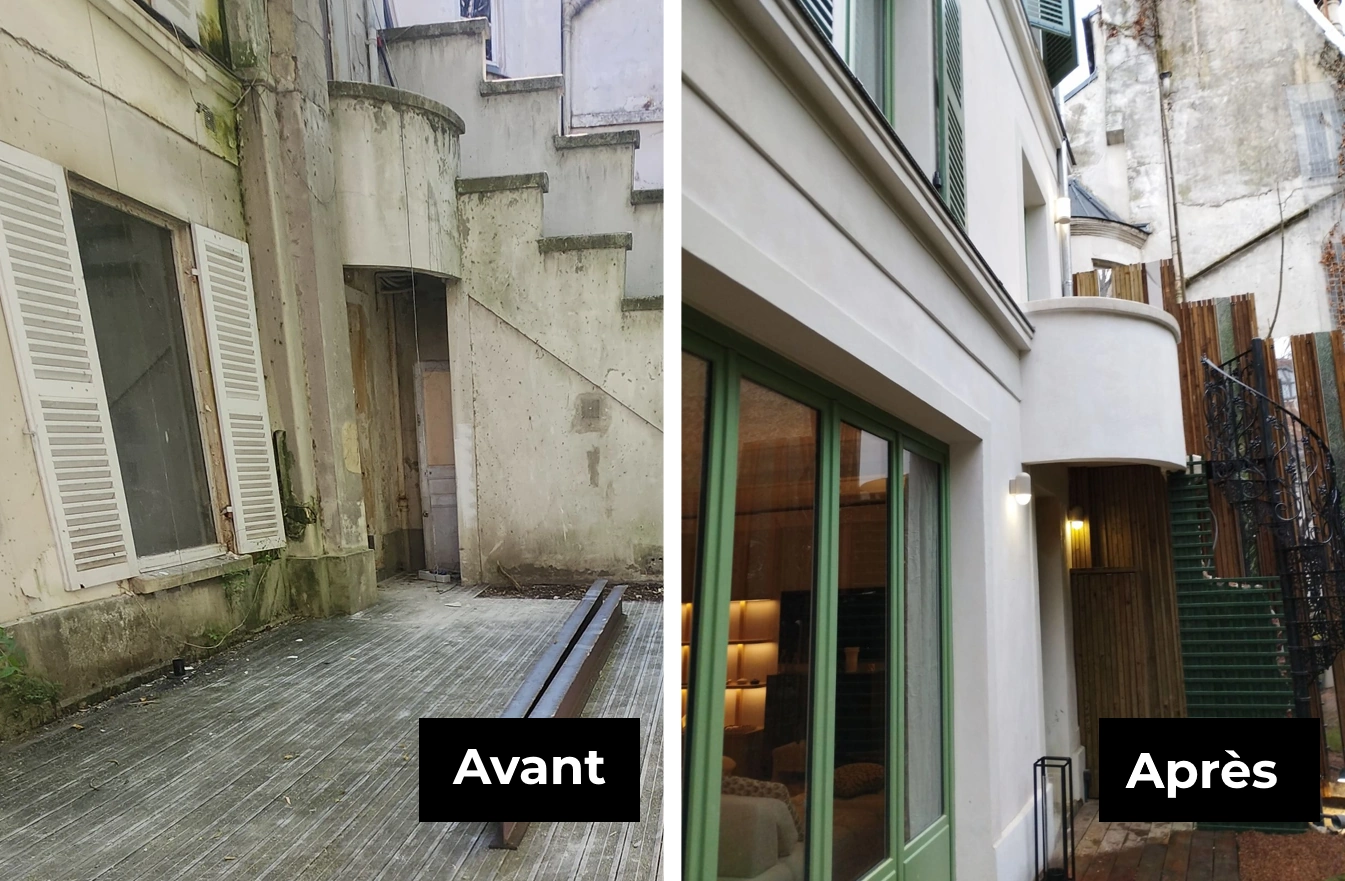 Renovation de facade parisienne avant apres
