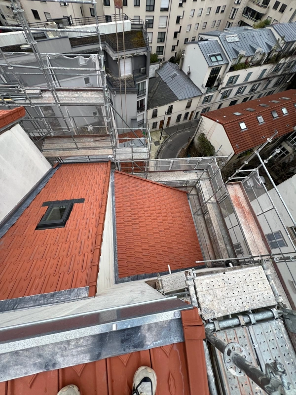 Renovation couverture tuiles paris 16