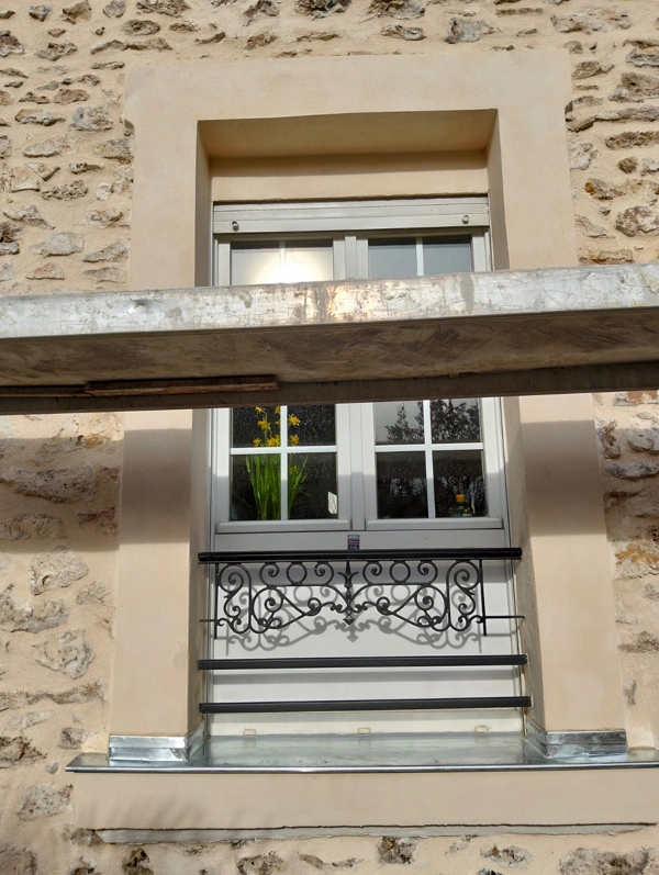 Detail ravalement de facade montfermeil