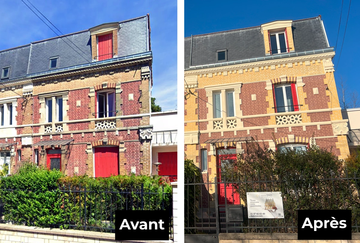Ravalement de façade en briques 95