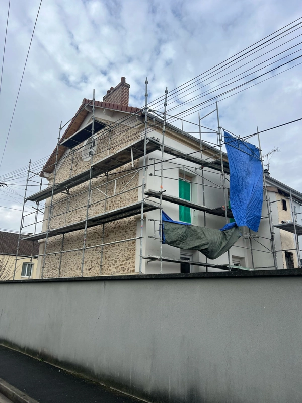 Ravalement de facade moellons
