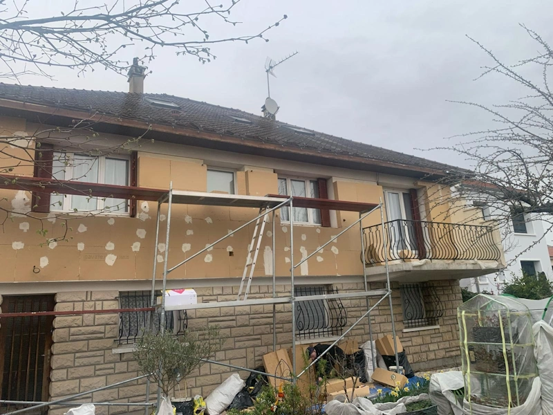 Isolation exterieure facade houilles