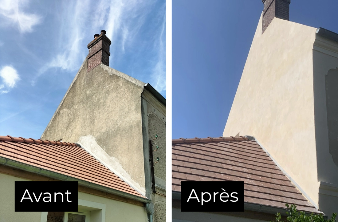 Ravalement extérieur avant après