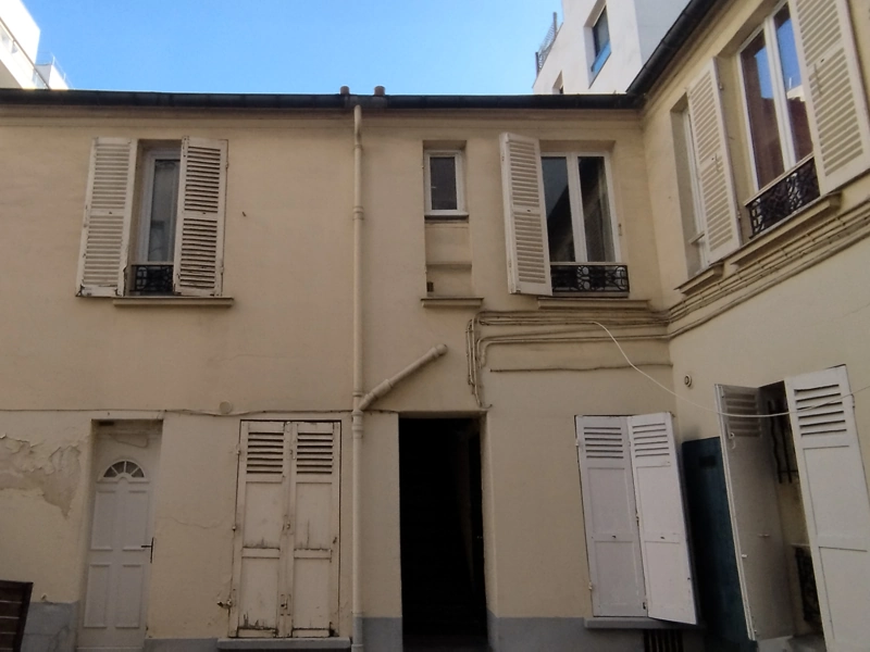 Ravalement façade sur cour
