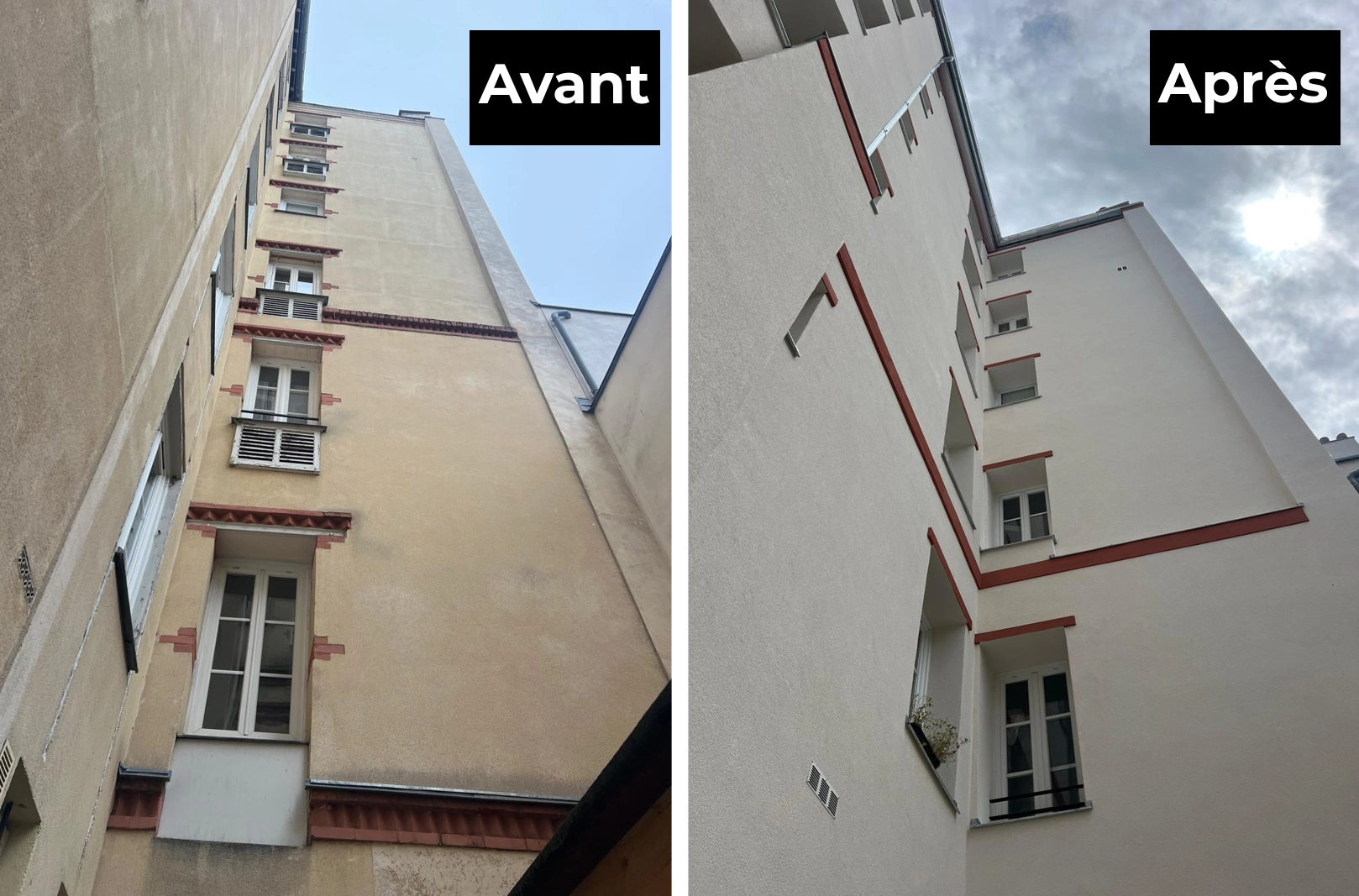 ITE Paris 15 avant après