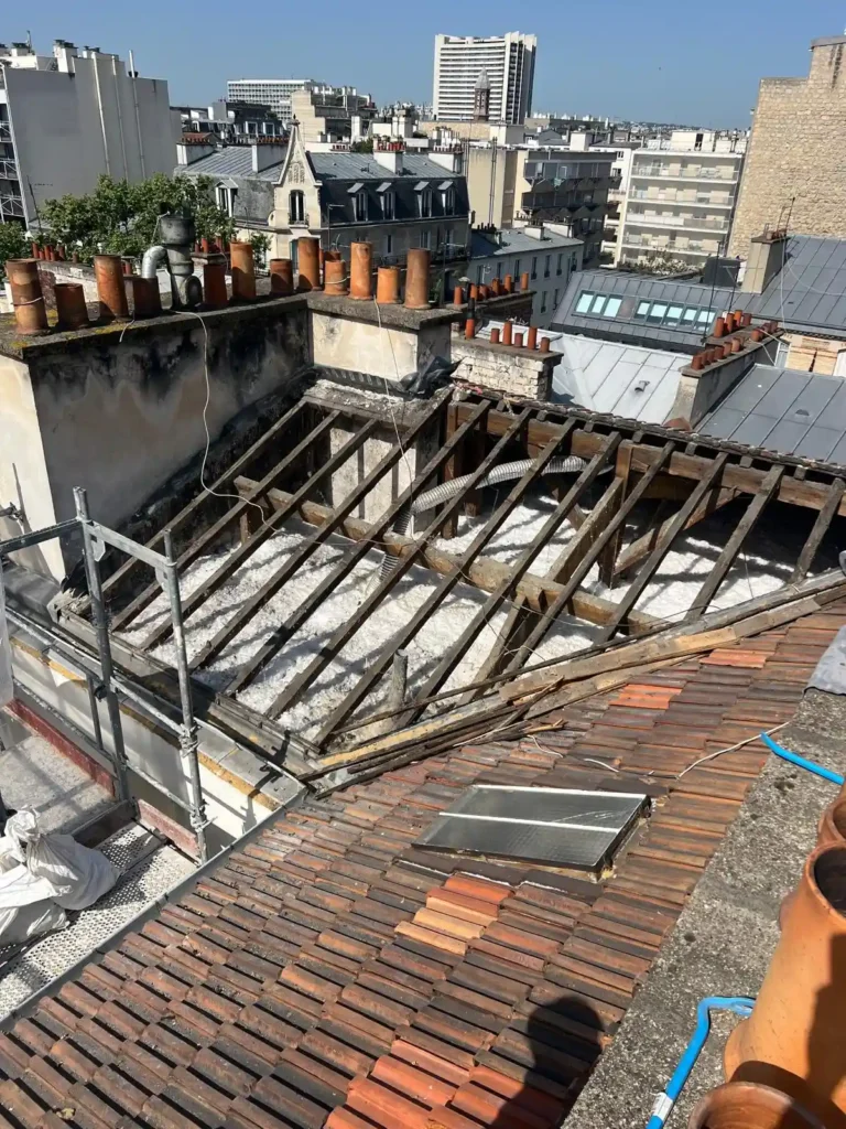 Chantier couverture paris 15