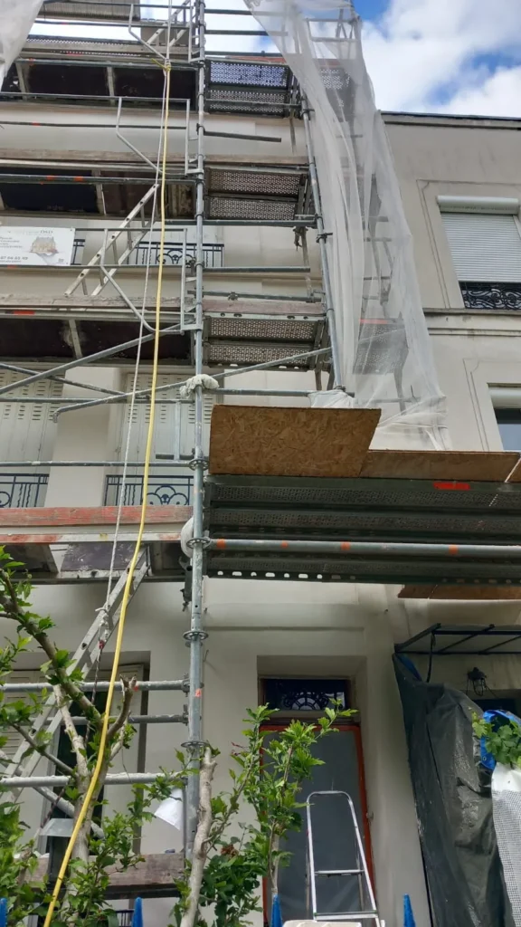 Ite enduit facade paris 13e