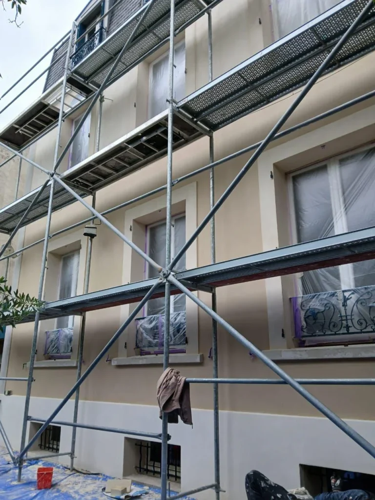 Mur facade renove bagnolet