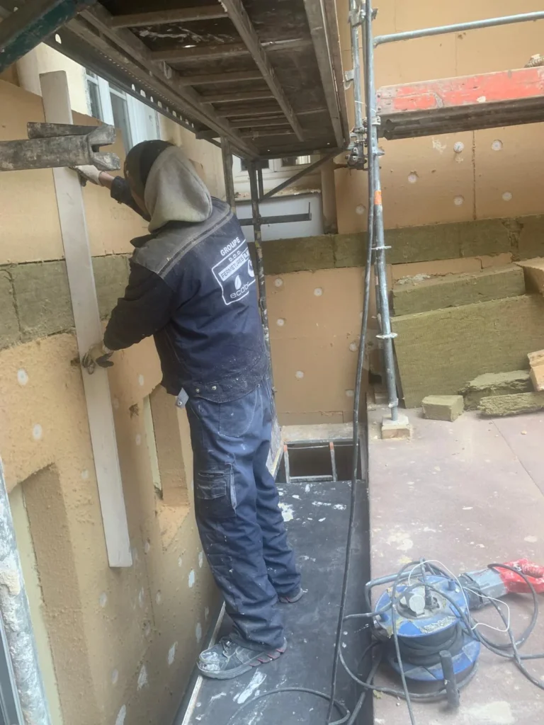 Pose fibre bois paris15 ravalement