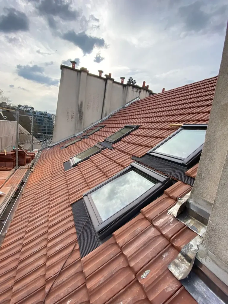 Projet couverture charpente paris 5