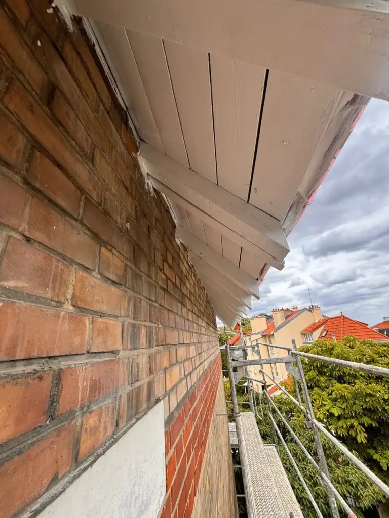 Chantier renovation facade clamart