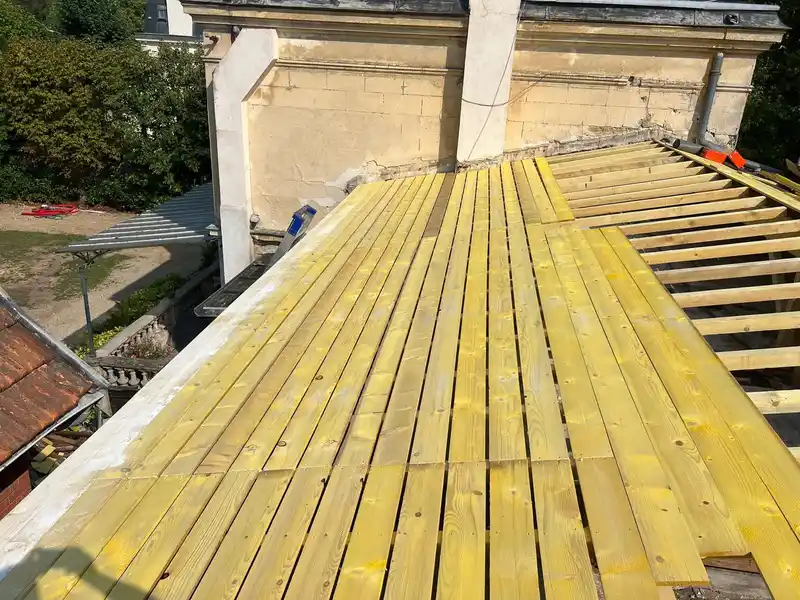 Couvreur chantier zinc milon