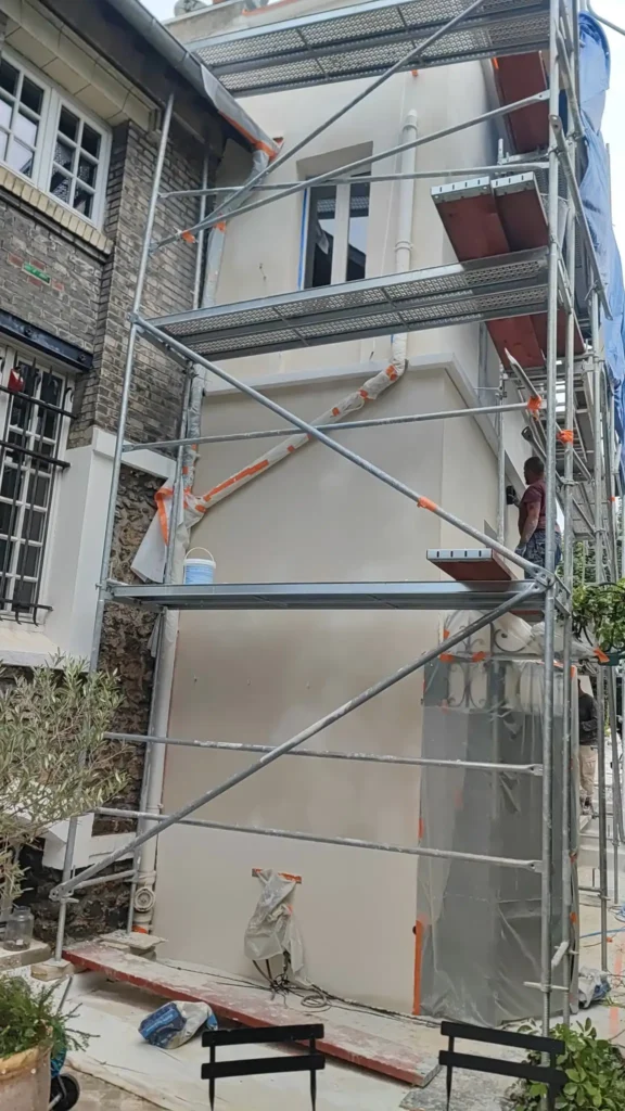 Facade enduit naturel paris 18