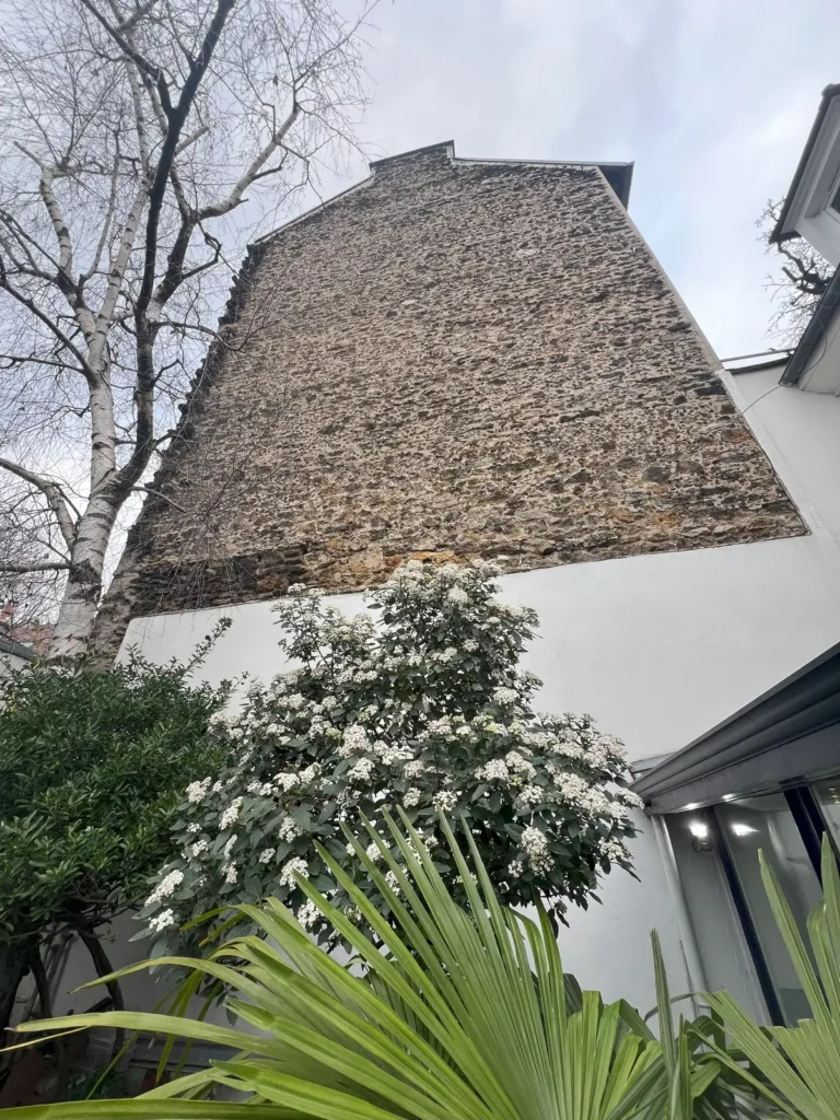 Facade renovee enduit chaux paris18