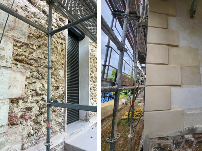 Rénovation de modénature de façade Restauration modénature facade
