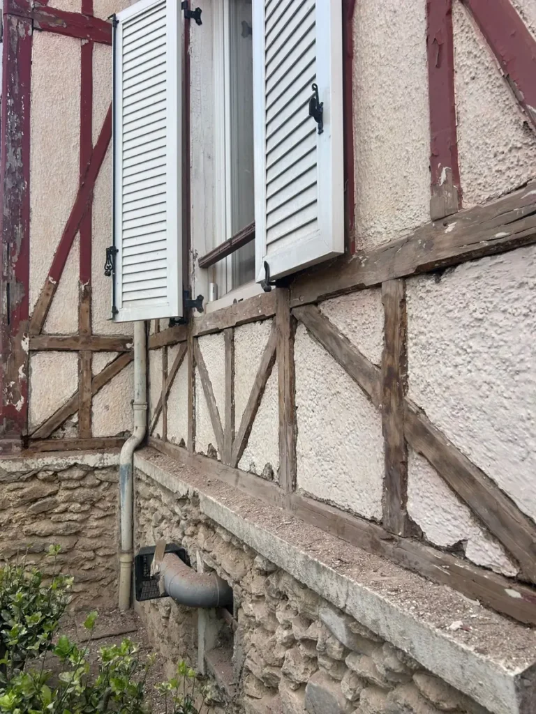 Restauration batiment colombages chelles