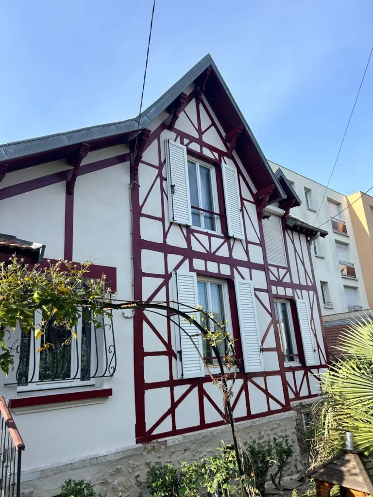 Restauration bois facade chelles