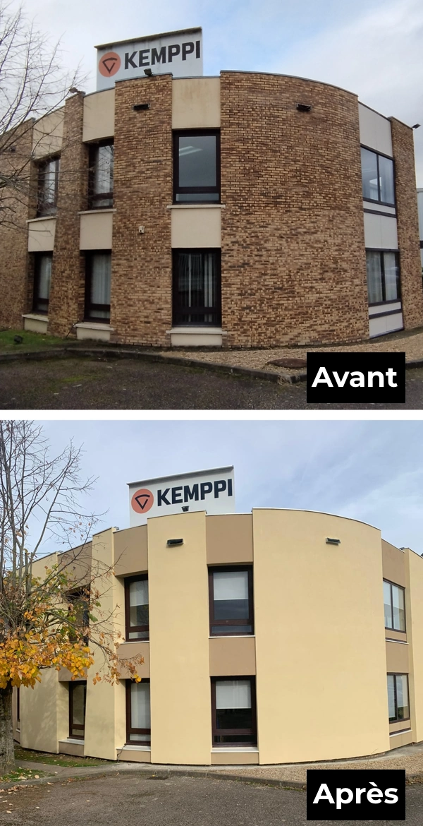 Ravalement de facade epone avant apres