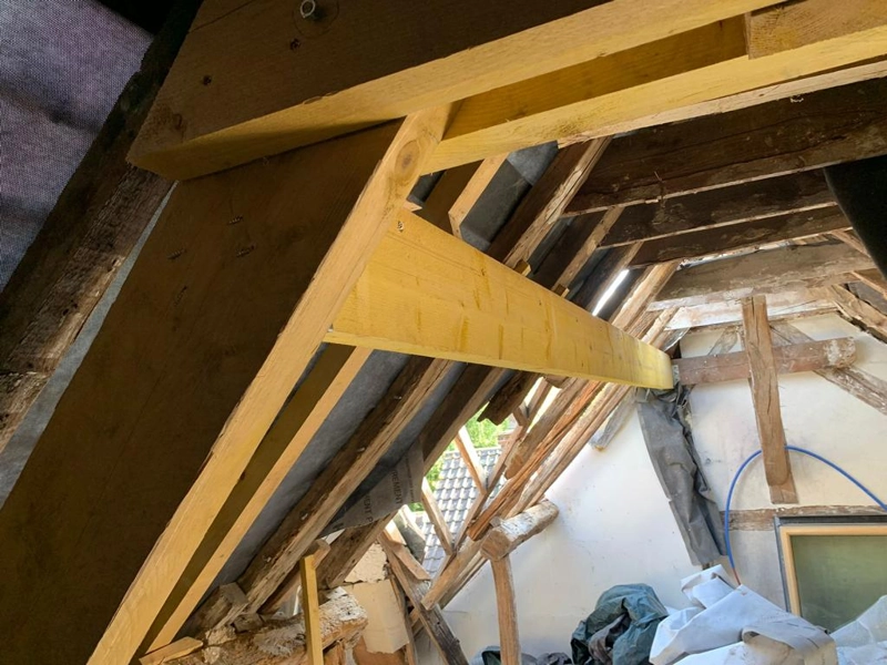 Renforcement de charpente en bois