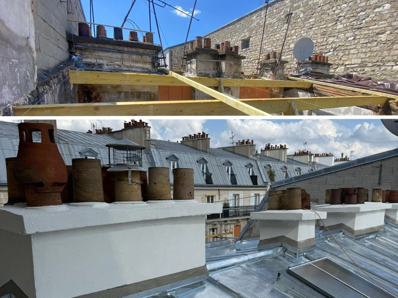 Rénovation de souche de cheminée