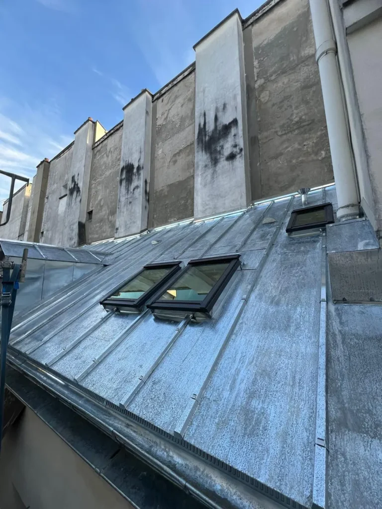 Renovation toiture zinc copropriete 75010