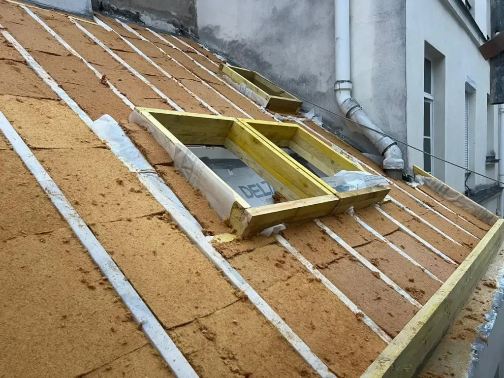 Toiture zinc sur tasseaux sarking paris 75010