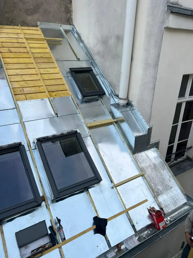 Travaux renovation zinc paris 10e