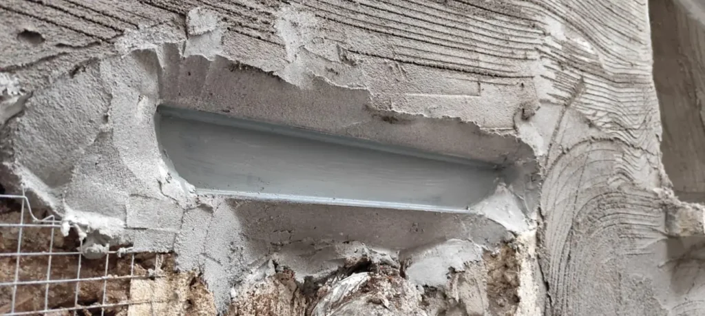 chantier facade enduit traditionnel 78350