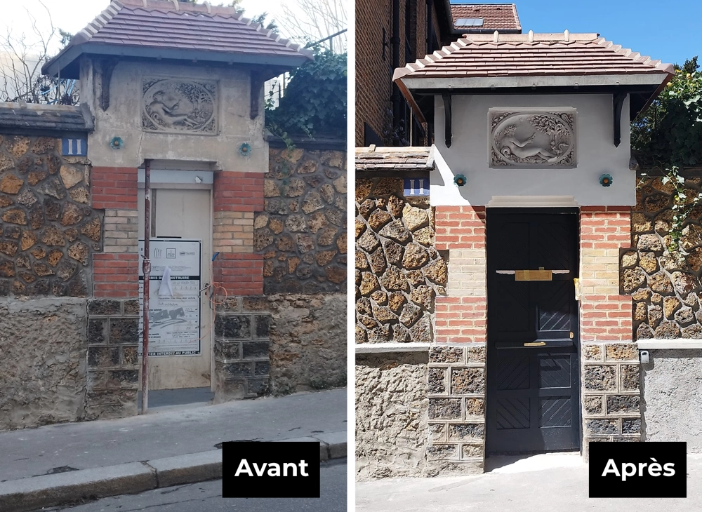 Ravalement d'une façade en briques à Paris (75)