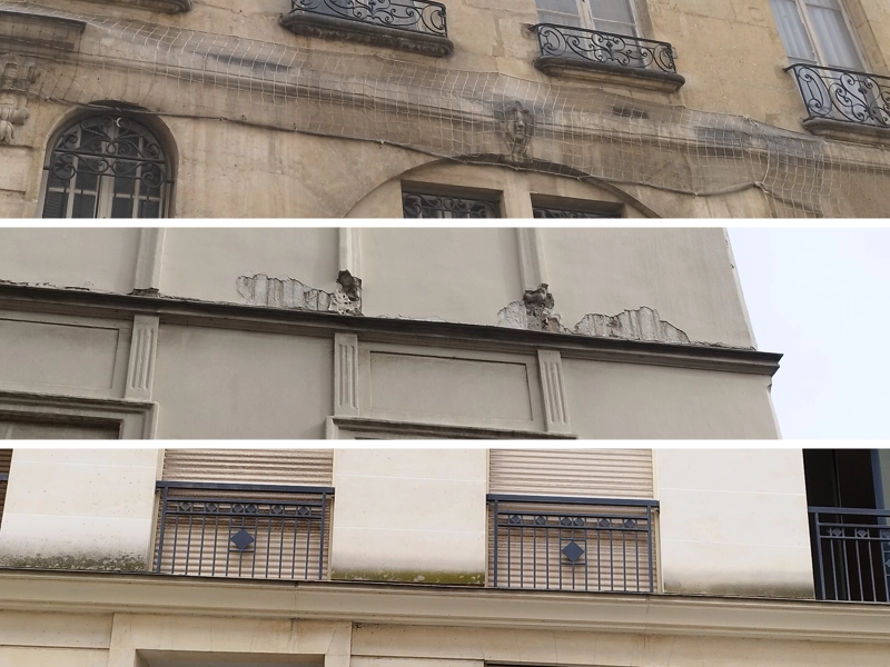 Danger bandeau de façade