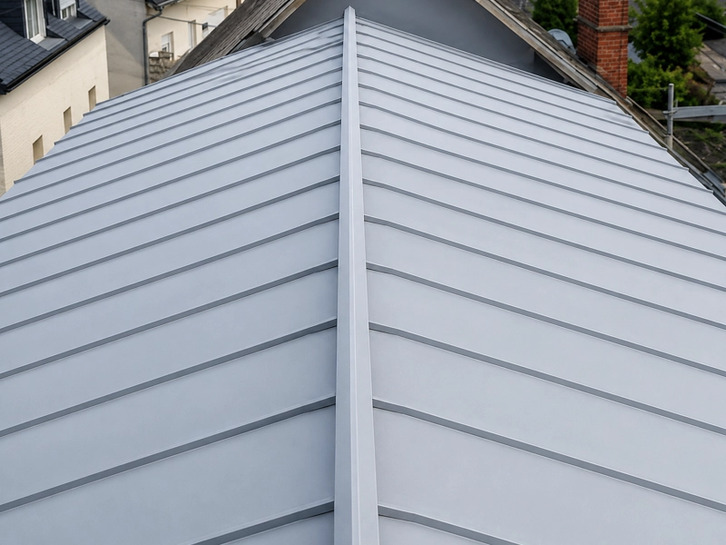 Couvreur zingueur à Paris et en Île-de-France Peinture anti-chaleur sur toit en zinc