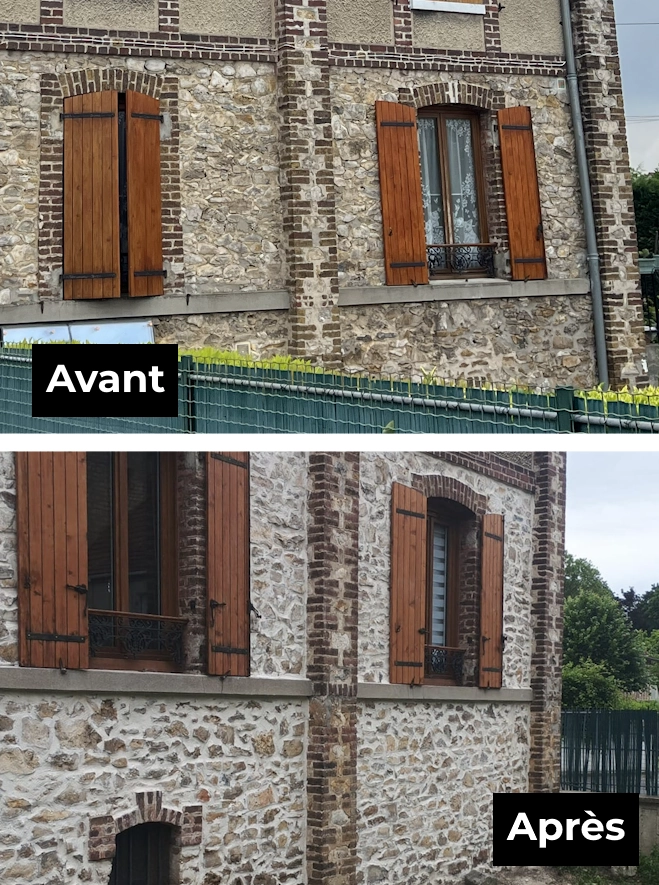 Ravalement de façade à Eaubonne (95600) Rénovation de façade à Eaubonne